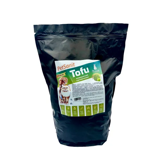 Комкуючий наповнювач Tofu Premium зелене яблуко 10л, ПетСаніт (PetSanit), MODES