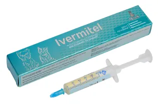 Івермітел (Ivermitel) антигельмінтна суспензія для кошенят та цуценят зі смаком м'яса 5 мл, MODES