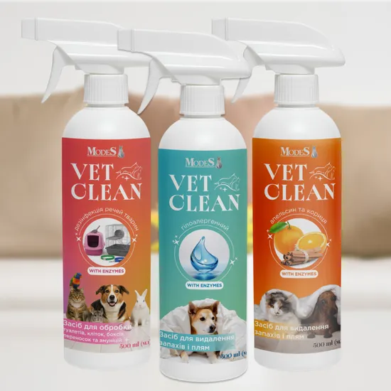 VET CLEAN Засіб для видалення запахів і плям «Гіпоалергенний» 500 мл, MODES