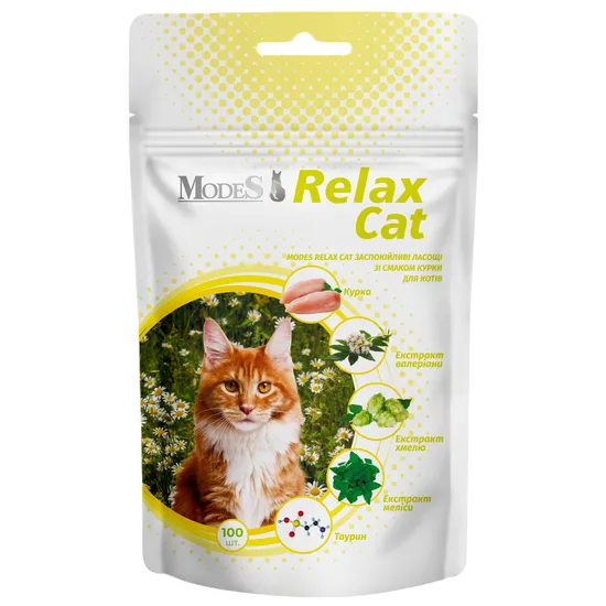 Relax Cat Заспокійливі ласощі зі смаком курки для котів, MODES