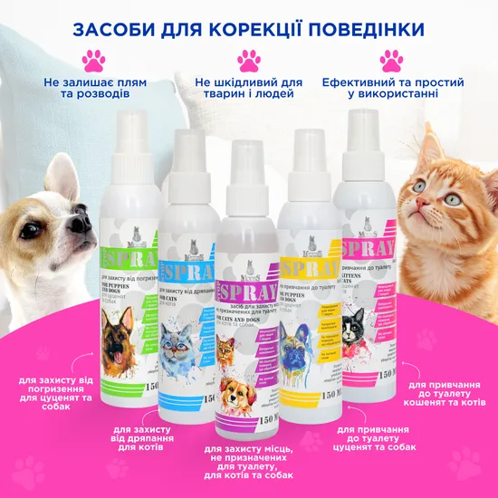 Фікс спрей (Fix spray) засіб для привчання до туалету для кошенят і котів 150 мл, MODES